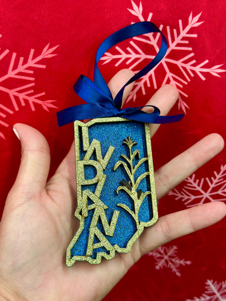 Indiana Corn Stalk Ornament