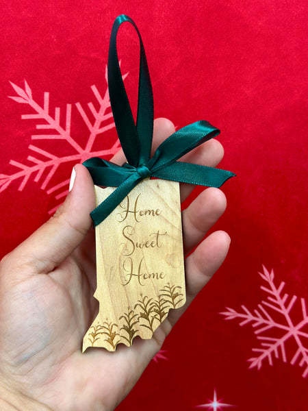 Indiana Home Sweet Home Ornament