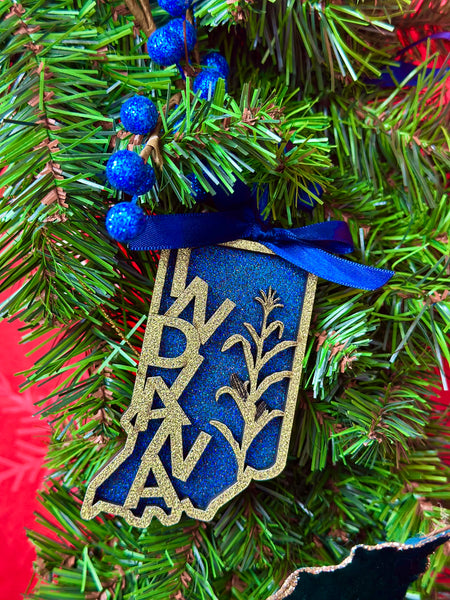 Indiana Corn Stalk Ornament