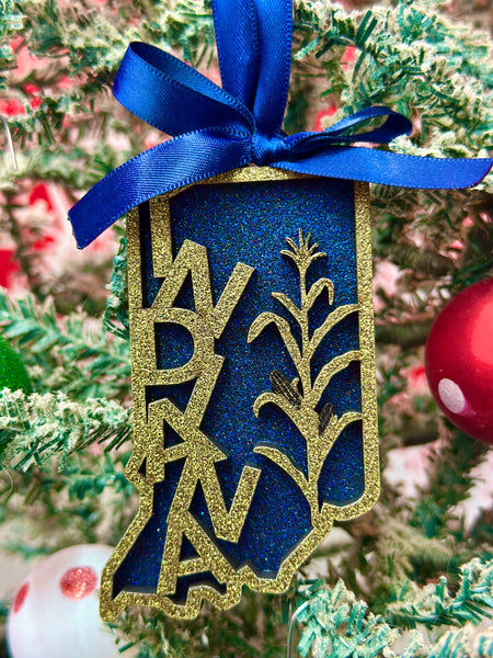 Indiana Corn Stalk Ornament