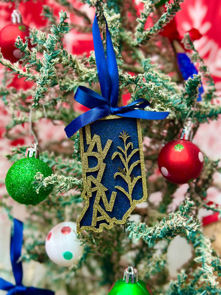 Indiana Corn Stalk Ornament