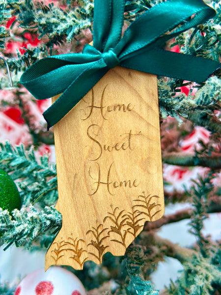 Indiana Home Sweet Home Ornament