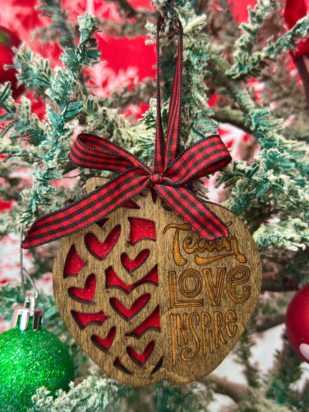 Teach, Love, Inspire Ornament