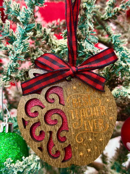 Best Teacher Ever Ornament