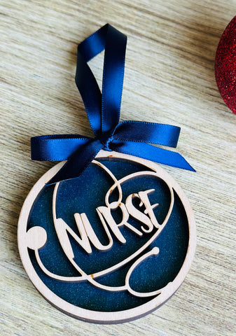 Nurse Stethoscope Ornament