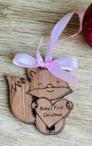 Baby’s First Christmas Fox Ornament