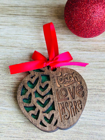 Teach, Love, Inspire Ornament