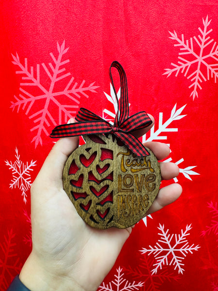 Teach, Love, Inspire Ornament