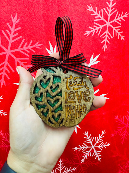Teach, Love, Inspire Ornament