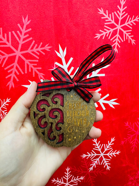 Best Teacher Ever Ornament
