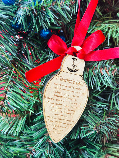 Teacher Light Ornament