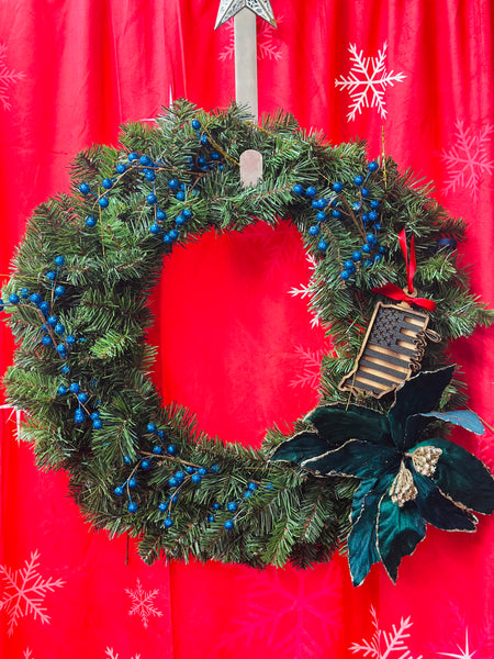 Indiana Tattered Flag Ornament