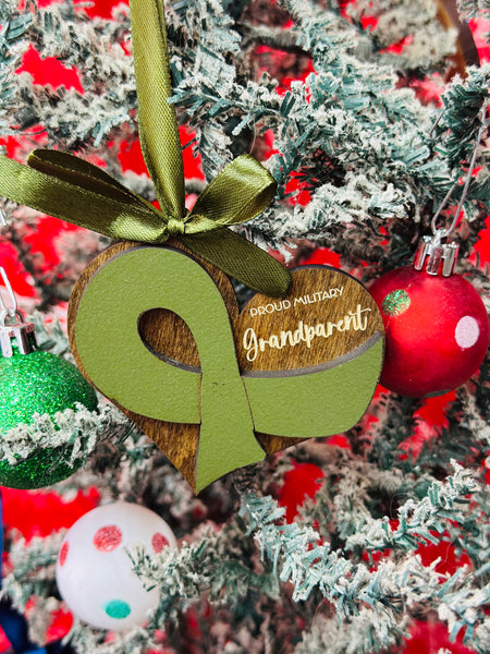 Proud Military Heart Ornament