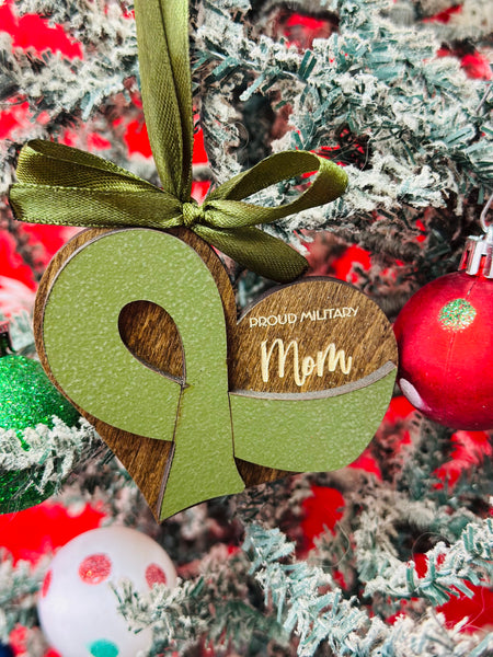 Proud Military Heart Ornament