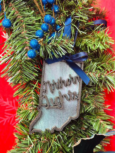 Indiana Northern Lights Ornament
