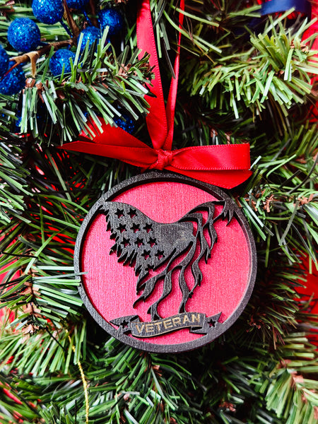 Veteran Eagle Ornament