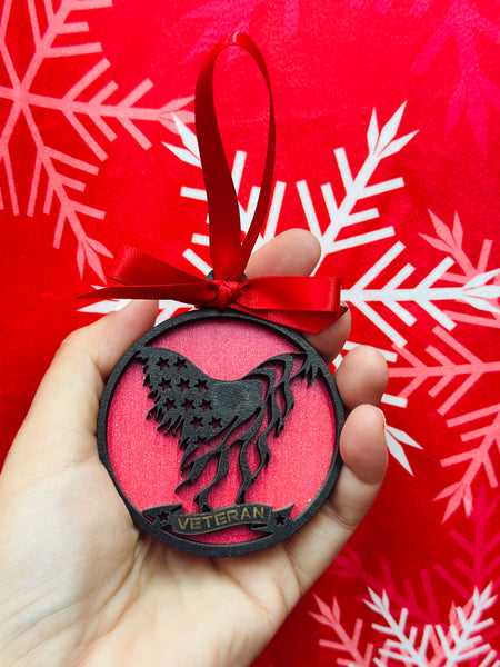 Veteran Eagle Ornament