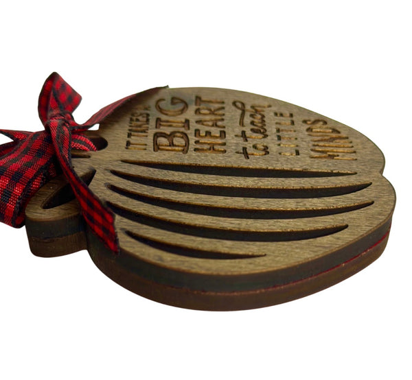 Big Heart Teacher Ornament