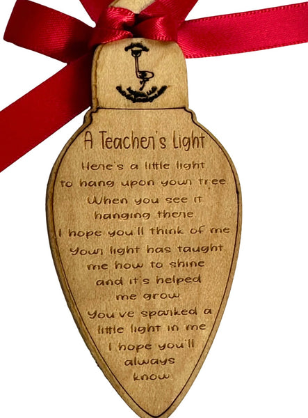 Teacher Light Ornament