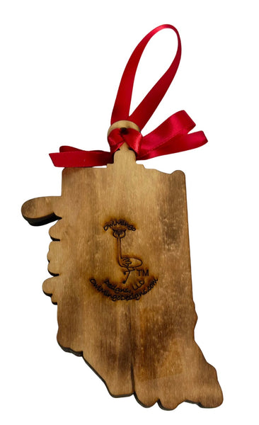 Indiana Home Ornament