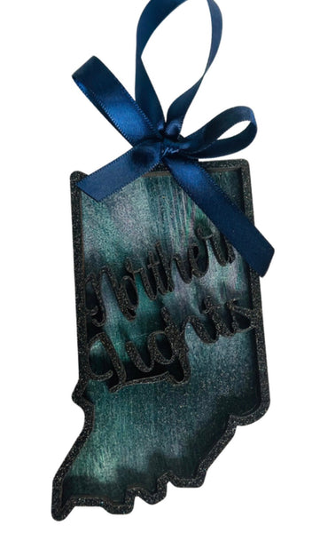 Indiana Northern Lights Ornament