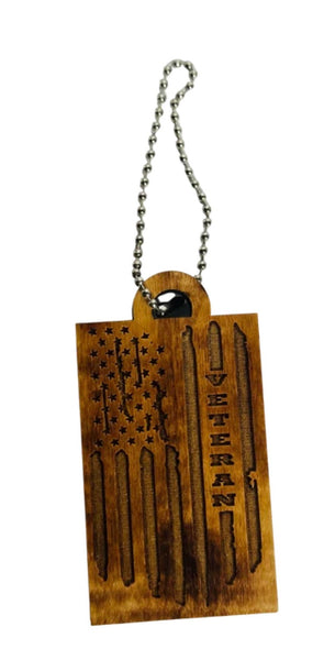Veteran Tattered Flag Ornament