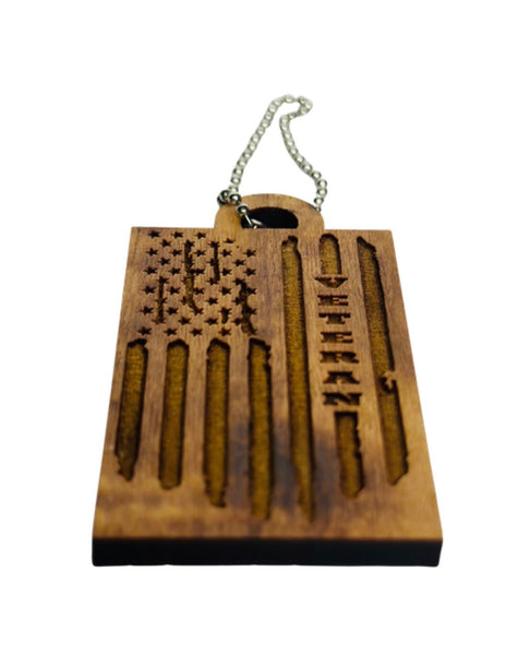 Veteran Tattered Flag Ornament