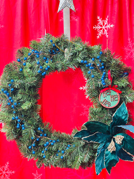 Paw Print Ho Ho Ho Ornament