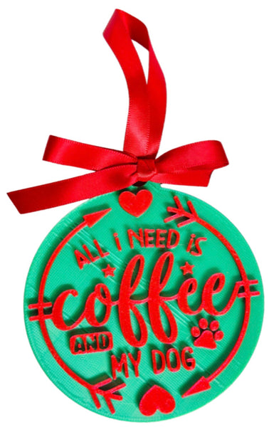 Coffee and My Dog Ornament