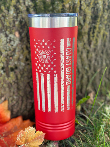 Coast Guard Skinny Tumbler