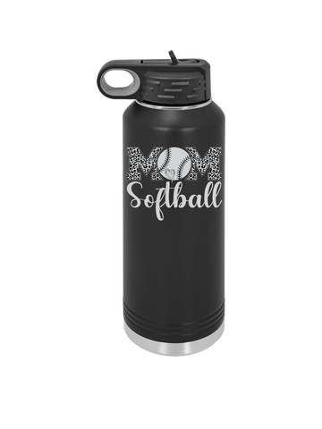 Water Bottle Softball Mom