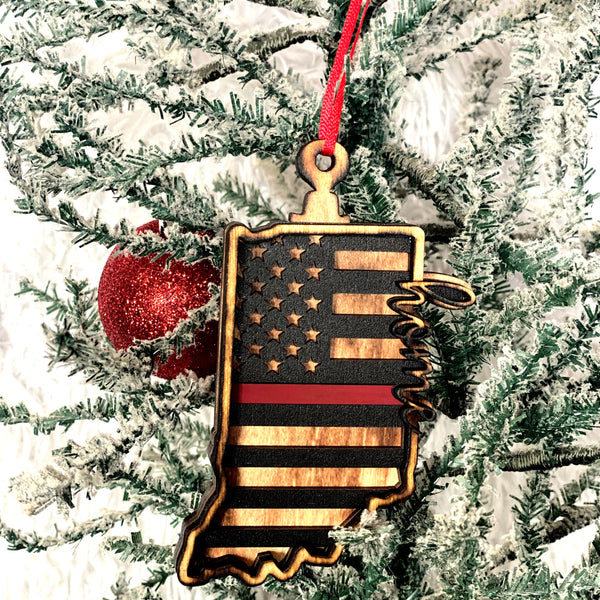 Indiana Flag Ornament