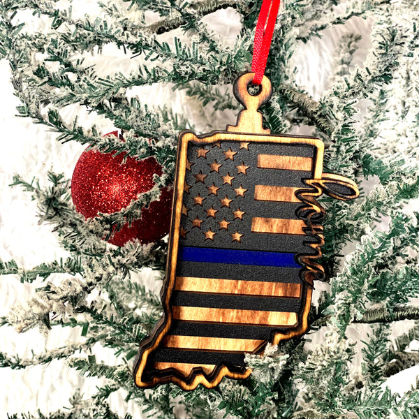 Indiana Flag Ornament