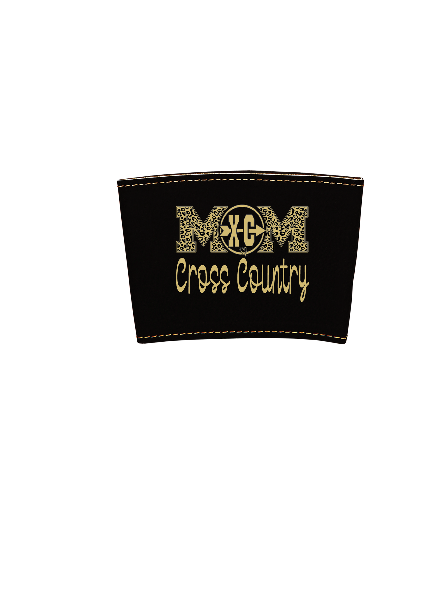Leatherette Drink Sleeve Cross Country Mom