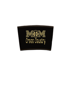 Leatherette Drink Sleeve Cross Country Mom