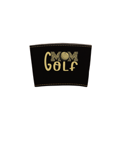 Leatherette Drink Sleeve Golf Mom