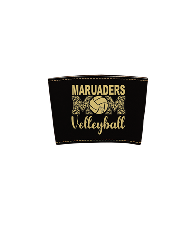 Leatherette Drink Sleeve Volleyball Mom MV