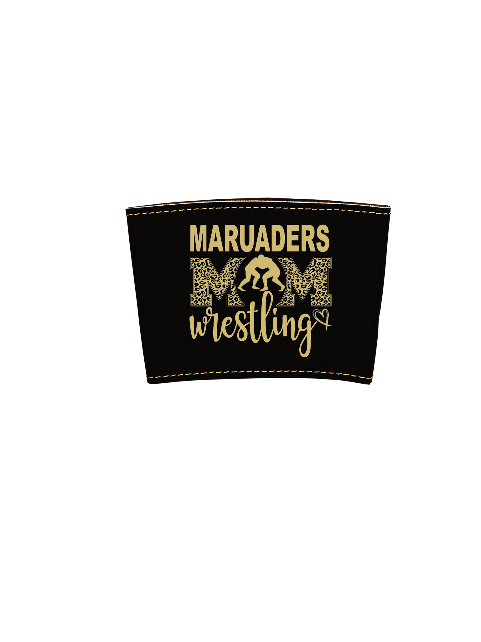 Leatherette Drink Sleeve Wrestling Mom MV