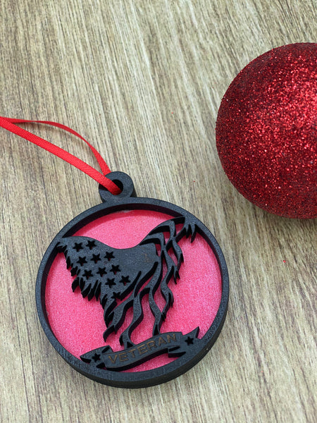 Veteran Eagle Ornament