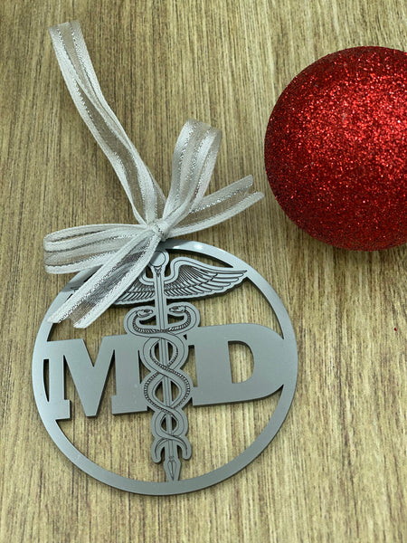 MD Caduceus Ornament