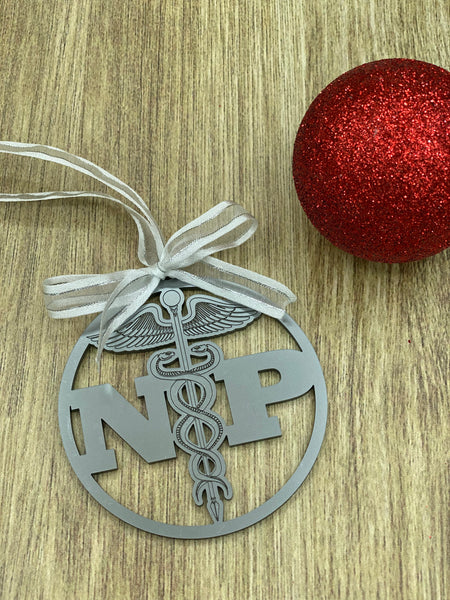 NP Caduceus Ornament